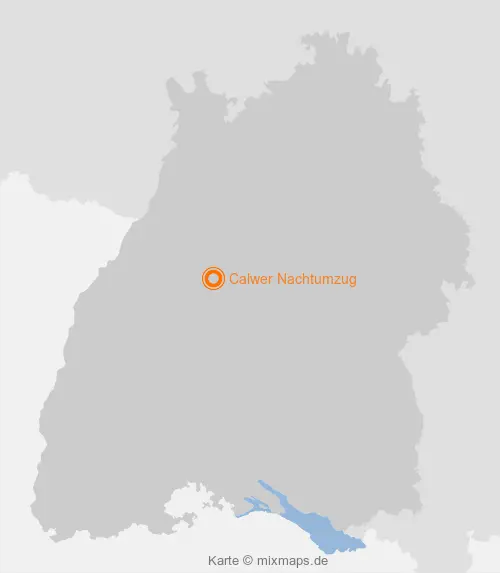 Karte Baden-Württemberg: Calwer Nachtumzug, Calw