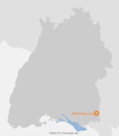 Karte Baden-Württemberg: Narrensprung, Leutkirch im Allgäu