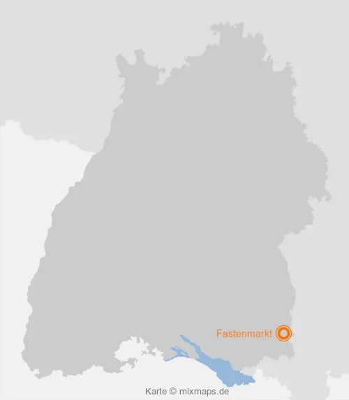 Karte Baden-Württemberg: Fastenmarkt, Leutkirch im Allgäu