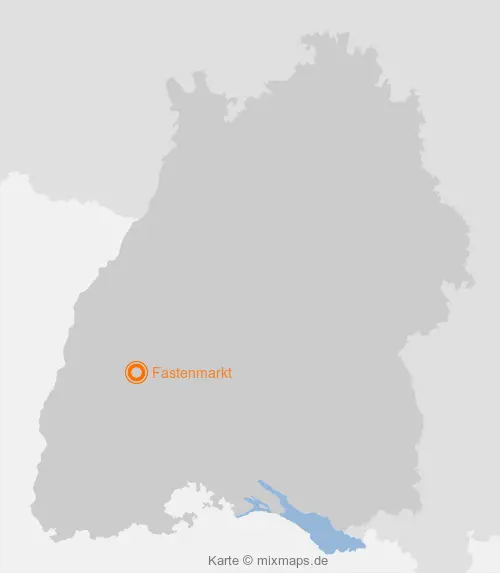 Karte Baden-Württemberg: Fastenmarkt, Wolfach