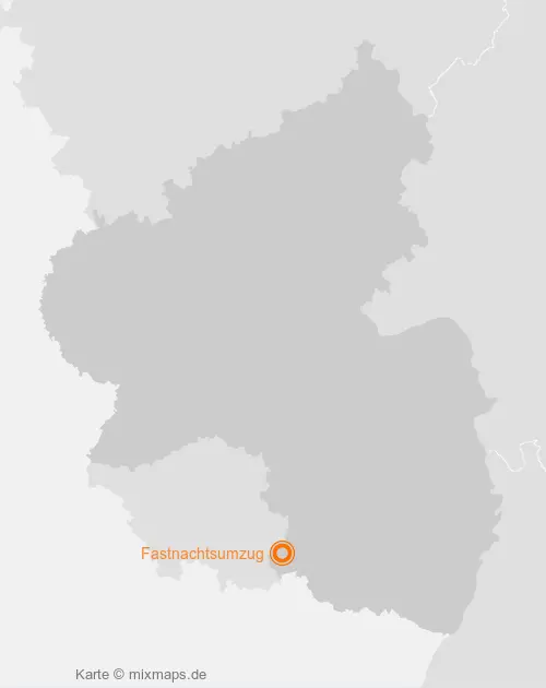 Karte Rheinland-Pfalz: Fastnachtsumzug, Zweibrücken