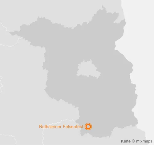 Karte Brandenburg: Rothsteiner Felsenfest, Rothstein