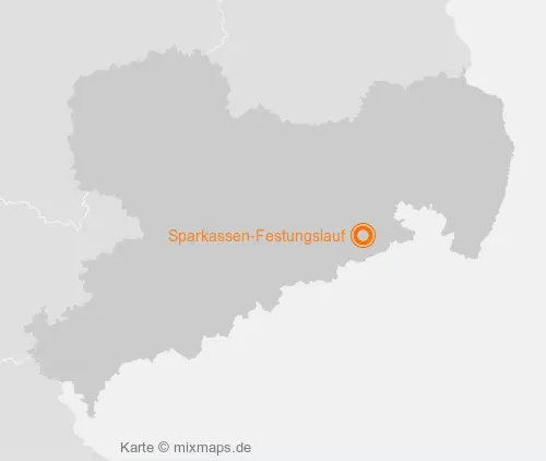 Karte Sachsen: Sparkassen-Festungslauf, Königstein