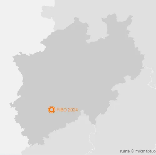 Karte Nordrhein-Westfalen: FIBO 2024, Köln