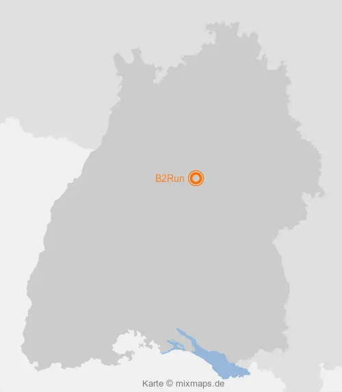 Karte Baden-Württemberg: B2Run, Stuttgart