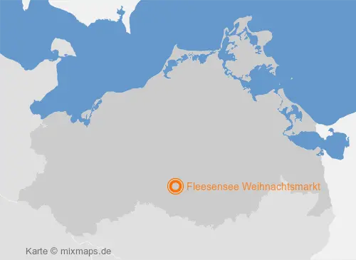 Karte Mecklenburg-Vorpommern: Fleesensee Weihnachtsmarkt, Göhren-Lebbin