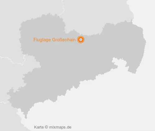 Karte Sachsen: Flugtage Großenhain, Großenhain