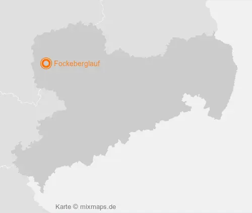 Karte Sachsen: Fockeberglauf, Leipzig
