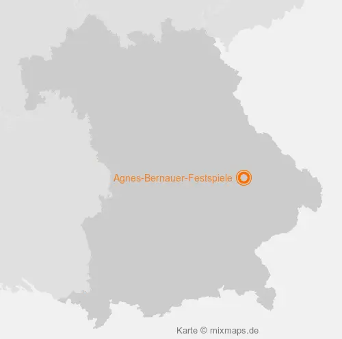 Karte Bayern: Agnes-Bernauer-Festspiele, Straubing