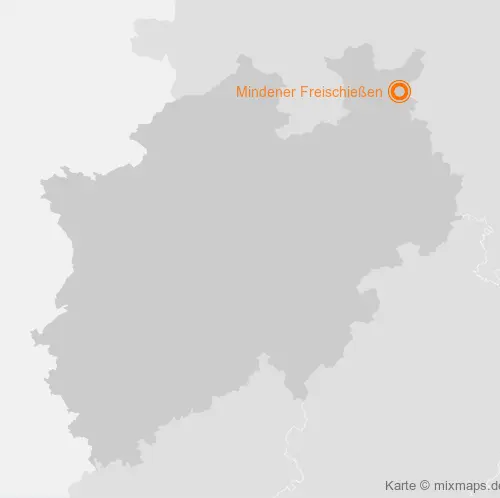 Karte Nordrhein-Westfalen: Mindener Freischießen, Minden