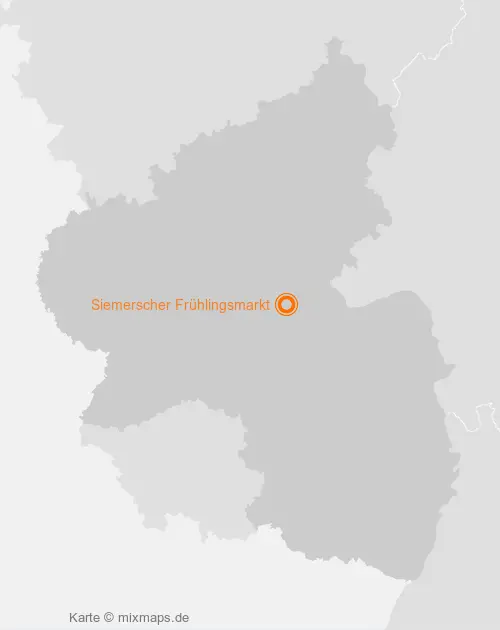 Karte Rheinland-Pfalz: Siemerscher Frühlingsmarkt, Simmern/Hunsrück