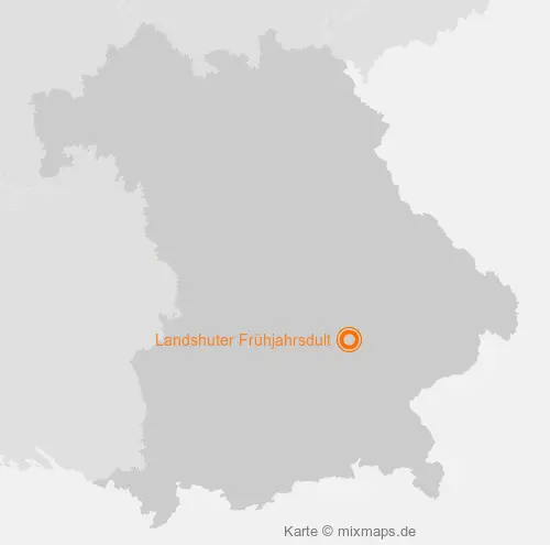 Karte Bayern: Landshuter Frühjahrsdult, Landshut