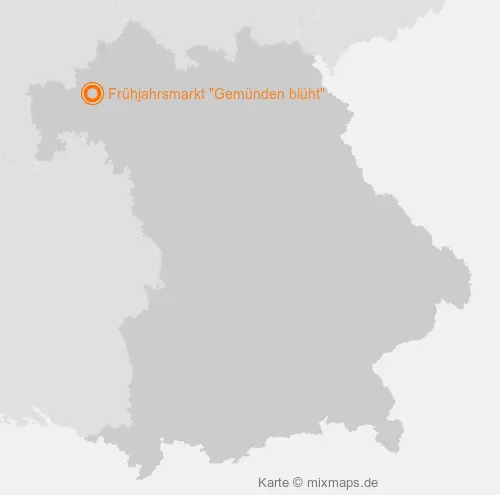 Karte Bayern: Frühjahrsmarkt 