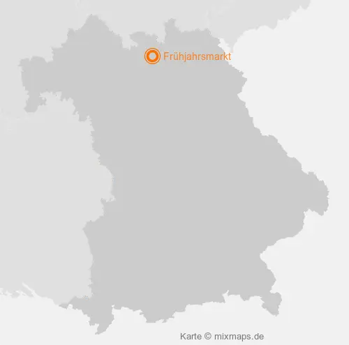 Karte Bayern: Frühjahrsmarkt, Lichtenfels