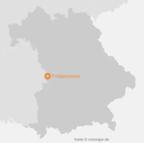 Karte Bayern: Frühjahrsmarkt, Nördlingen