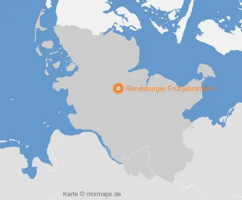 Karte Schleswig-Holstein: Rendsburger Frühjahrsmarkt, Rendsburg