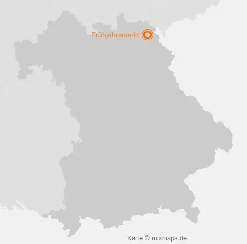 Karte Bayern: Frühjahrsmarkt, Schwarzenbach an der Saale