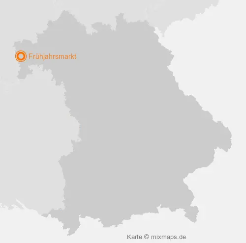 Karte Bayern: Frühjahrsmarkt, Sulzbach am Main