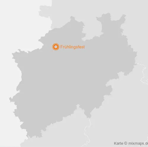 Karte Nordrhein-Westfalen: Frühlingsfest, Coesfeld