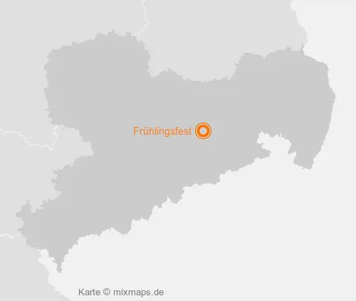 Karte Sachsen: Frühlingsfest, Dresden