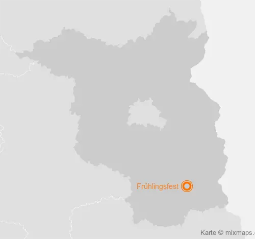 Karte Brandenburg: Frühlingsfest, Vetschau