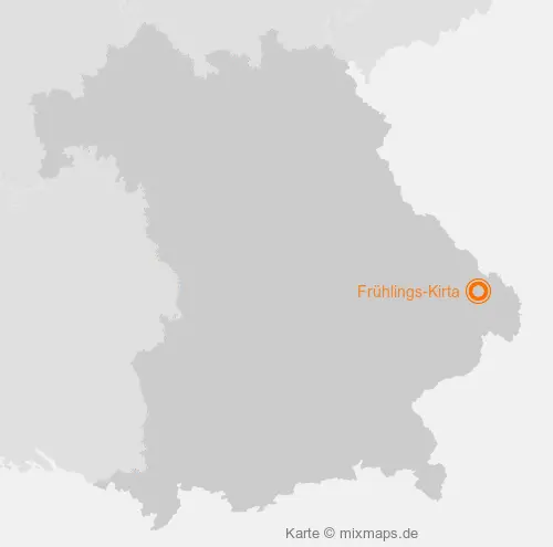 Karte Bayern: Frühlings-Kirta, Grafenau