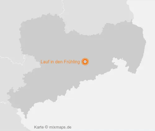 Karte Sachsen: Lauf in den Frühling, Freital