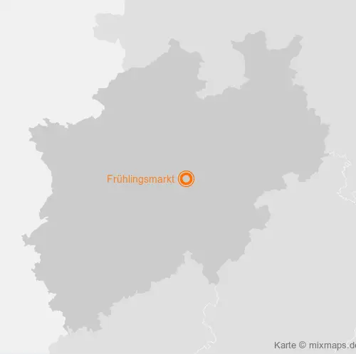 Karte Nordrhein-Westfalen: Frühlingsmarkt, Fröndenberg