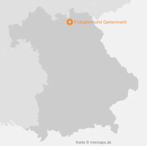 Karte Bayern: Frühjahrs- und Gartenmarkt, Küps