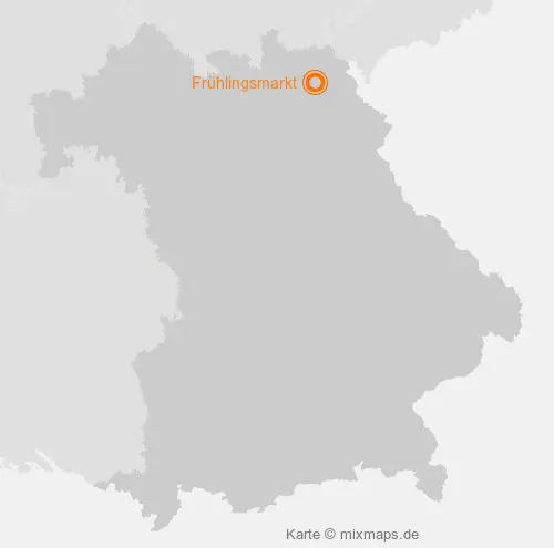 Karte Bayern: Frühlingsmarkt, Münchberg