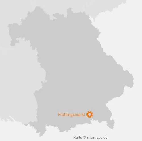 Karte Bayern: Frühlingsmarkt, Rosenheim