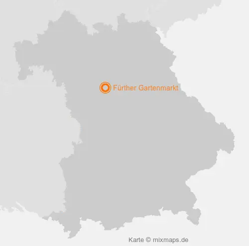 Karte Bayern: Fürther Gartenmarkt, Fürth