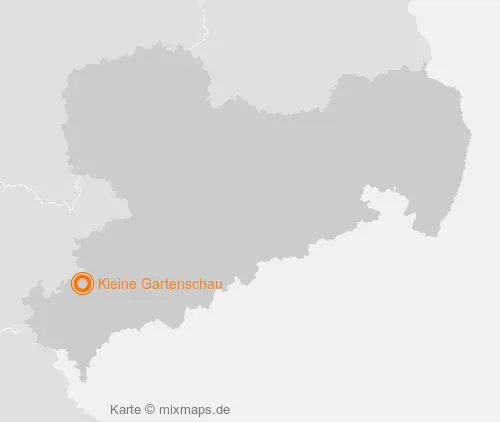 Karte Sachsen: Kleine Gartenschau, Reichenbach/Vogtland