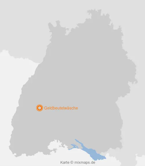 Karte Baden-Württemberg: Geldbeutelwäsche, Wolfach