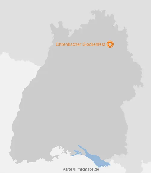 Karte Baden-Württemberg: Ohrenbacher Glockenfest, Künzelsau