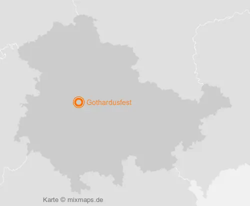 Karte Thüringen: Gothardusfest, Gotha