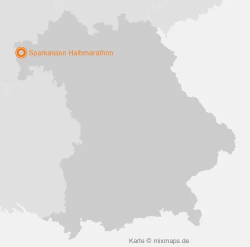 Karte Bayern: Sparkassen Halbmarathon, Aschaffenburg