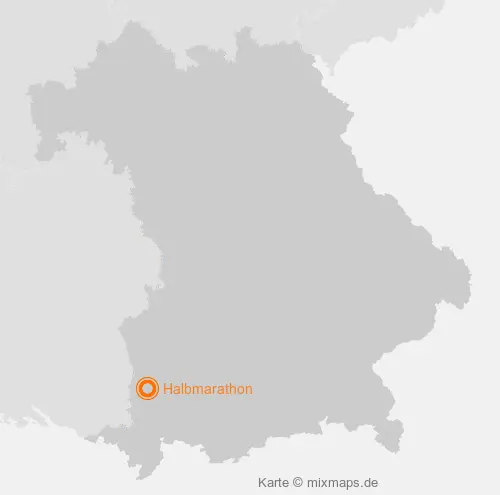 Karte Bayern: Halbmarathon, Ottobeuren