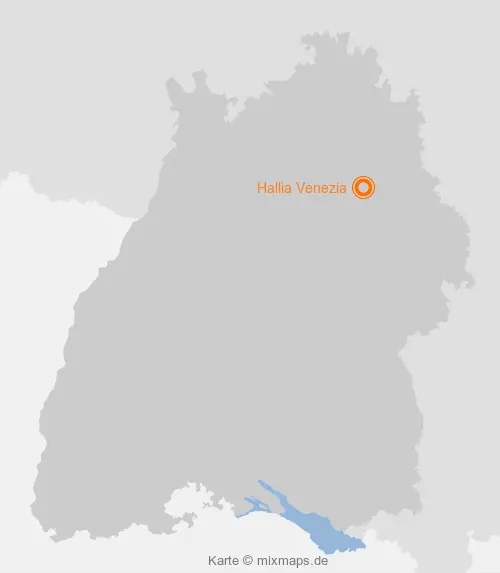 Karte Baden-Württemberg: Hallia Venezia, Schwäbisch Hall