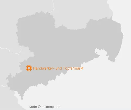 Karte Sachsen: Handwerker- und Töpfermarkt, Zwickau