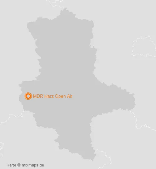 Karte Sachsen-Anhalt: MDR Harz Open Air, Wernigerode