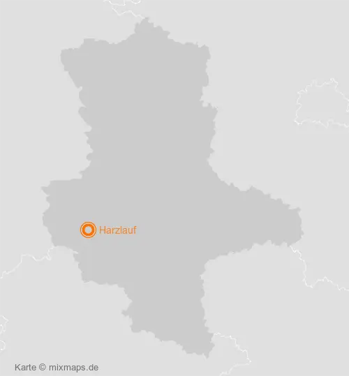 Karte Sachsen-Anhalt: Harzlauf, Thale