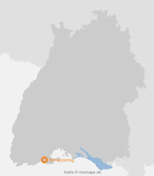 Karte Baden-Württemberg: Schwyzertag, Tiengen/Hochrhein