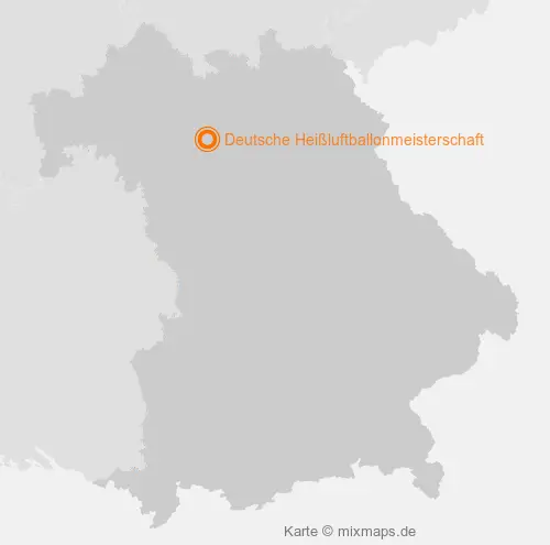 Karte Bayern: Deutsche Heißluftballonmeisterschaft, Burgebrach