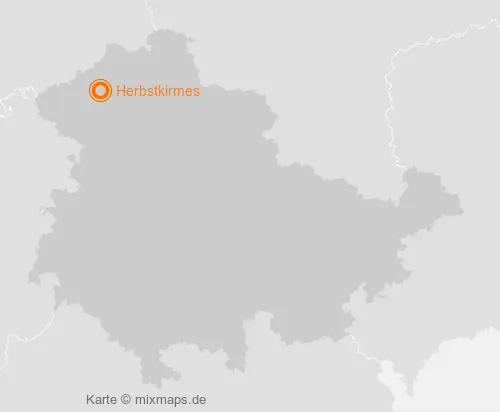 Karte Thüringen: Herbstkirmes, Breitenbach