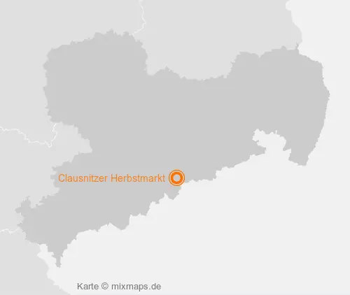 Karte Sachsen: Clausnitzer Herbstmarkt, Clausnitz