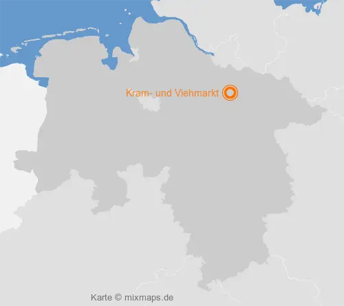 Karte Niedersachsen: Kram- und Viehmarkt, Egestorf