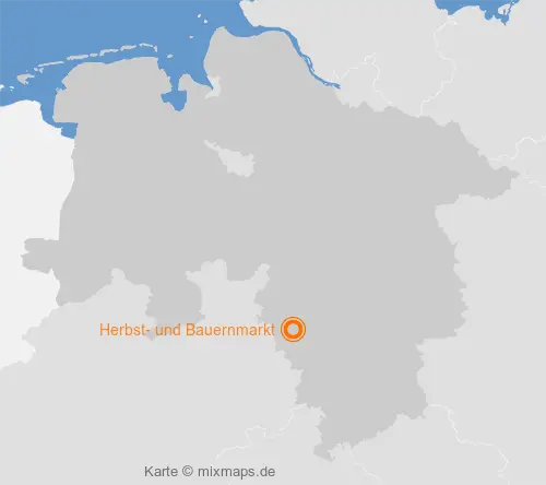 Karte Niedersachsen: Herbst- und Bauernmarkt, Hameln