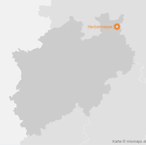 Karte Nordrhein-Westfalen: Herbstmesse, Minden