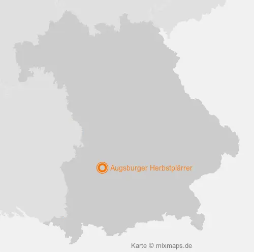 Karte Bayern: Augsburger Herbstplärrer, Augsburg